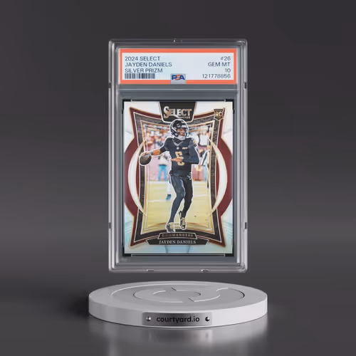 2024 Panini Select #26 Jayden Daniels - Silver Prizm (PSA 10 GEM MINT)