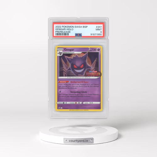 2022 Pokémon Swsh Black Star Promo #241 Gengar - Holo Prerelease (PSA 9 MINT)