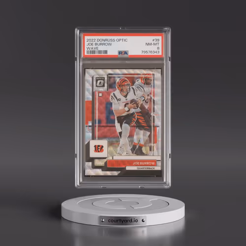 2022 Panini Donruss Optic #39 Joe Burrow - Wave (PSA 8 NM-MT)