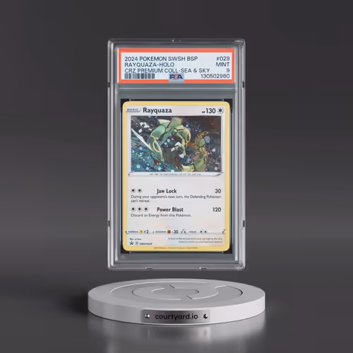 2024 Pokémon Swsh Black Star Promo #029 Rayquaza - Holo Crown Zenith Premium Collection Sea & Sky (P