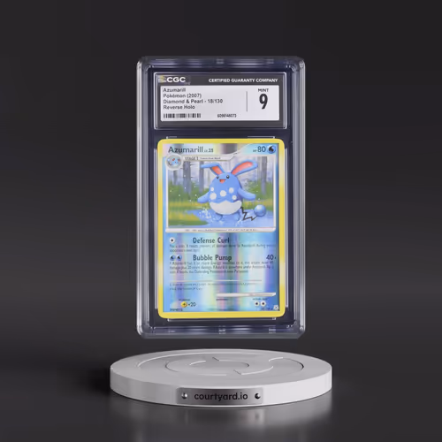 2007 Diamond & Pearl #18/130 Azumarill - Reverse Holo (CGC 9 MINT)