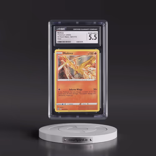 2022 Brilliant Stars #021/172 Moltres - Holo (CGC 5.5 EX+)
