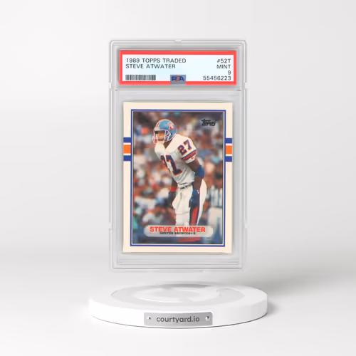 1989 Topps Traded #52T Steve Atwater (PSA 9 MINT)