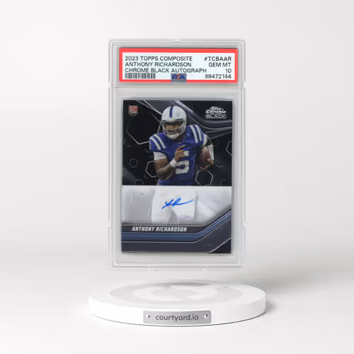2023 Topps Composite Topps Chrome Black Autographs #TCBAAR Anthony Richardson (PSA 10 GEM MINT)