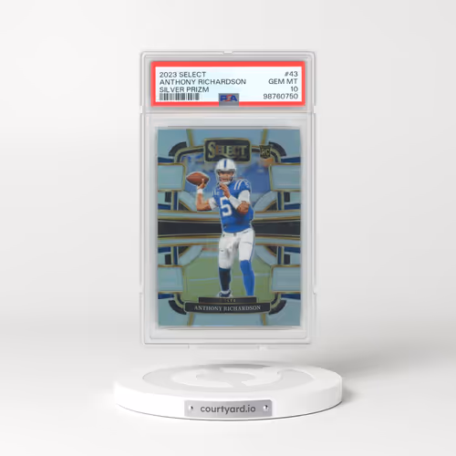 2023 Panini Select #43 Anthony Richardson - Silver Prizm (PSA 10 GEM MINT)