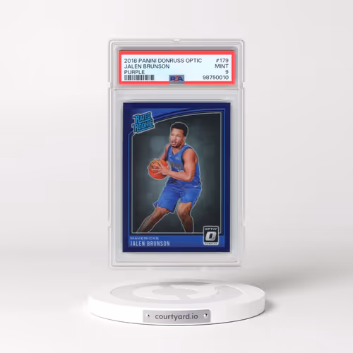 2018 Panini Donruss Optic #179 Jalen Brunson - Purple (PSA 9 MINT)