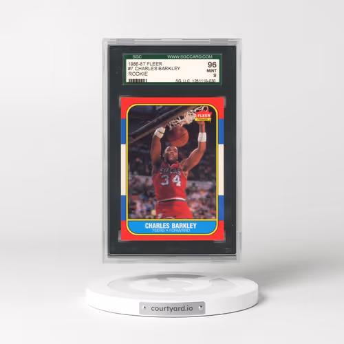1986 Fleer #7 Charles Barkley (SGC 9 MINT)
