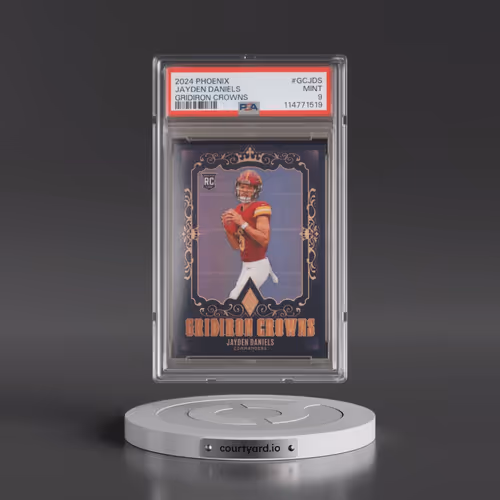 2024 Panini Phoenix Gridiron Crowns #GCJDS Jayden Daniels (PSA 9 MINT)