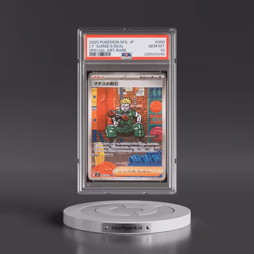 2025 Pokémon M1l-Mega Brave #090 LT. Surge's Deal - Special Art Rare (PSA 10 GEM MINT)