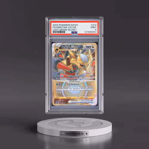 2022 Pokémon Sword & Shield Lost Origin #212 Giratina Vstar - Full Art Secret (PSA 9 MINT)