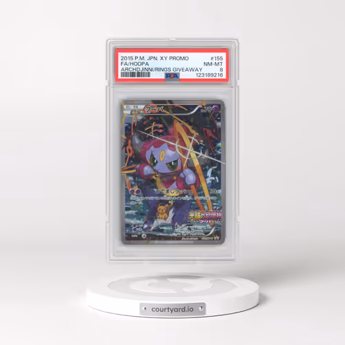 2015 Pokémon XY Promo #155 Hoopa - Full Art The Archdjinni of the Rings Giveaway (PSA 8 NM-MT)