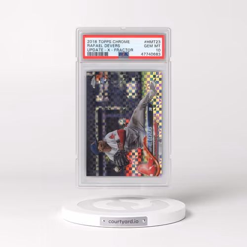 2018 Topps Chrome Update #HMT23 Rafael Devers - X-Fractor (PSA 10 GEM MINT)