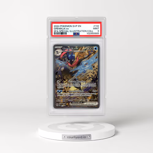 2024 Pokémon Svp EN-SV Black Star Promo #132 Greninja EX - Holo Shrouded Fable Special Illustration Collection (PSA 9 MINT)