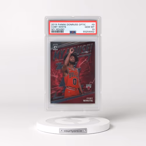 2019 Panini Donruss Optic My House! #9 Coby White (PSA 10 GEM MINT)