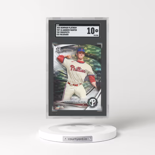 2022 Bowman Platinum #TOP-34 Andrew Painter - Top Prospects Ice Foilboard (SGC 10 GEM MINT)