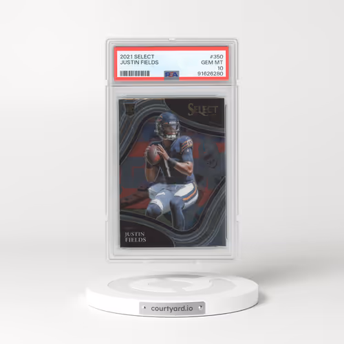 2021 Panini Select #350 Justin Fields (PSA 10 GEM MINT)