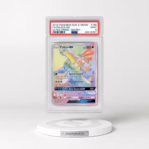 2018 Pokémon Sun & Moon Ultra Prism #165 Palkia GX - Holo Full Art Secret (PSA 9 MINT)