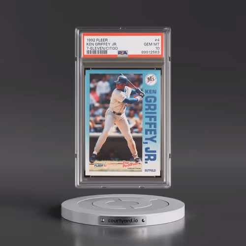 1992 Fleer 7-Eleven/Citgo #4 Ken Griffey Jr (PSA 10 GEM MINT)