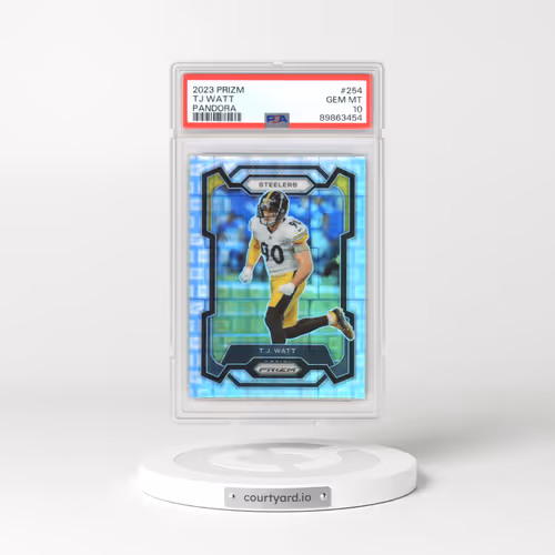 2023 Panini Prizm #254 TJ Watt - Pandora (PSA 10 GEM MINT)
