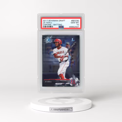 2017 Bowman Draft #BDC95 Jo Adell - Chrome-Batting (PSA 10 GEM MINT)