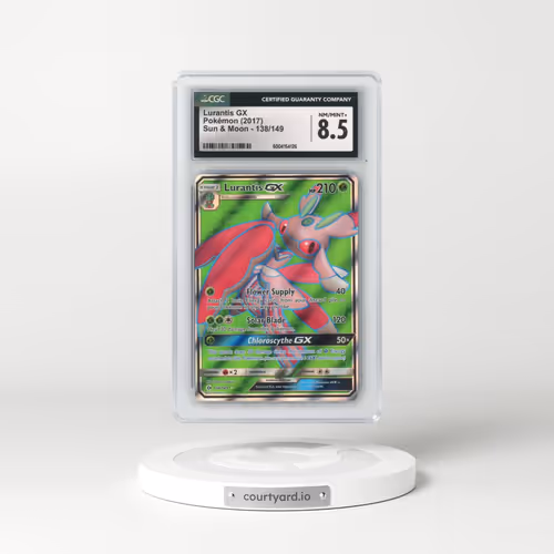 2017 Sun & Moon #138/149 Lurantis GX - Ultra Rare Holo (CGC 8.5 NM-MT+)