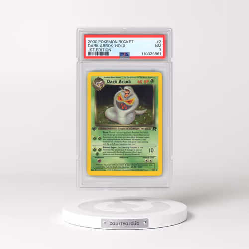 2000 Pokémon Rocket #2 Dark Arbok - 1st Edition Holo (PSA 7 NM)