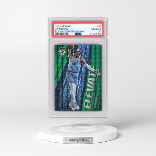 2020 Panini Mosaic Elevate #13 Ja Morant - Green Mosaic (PSA 10 GEM MINT)