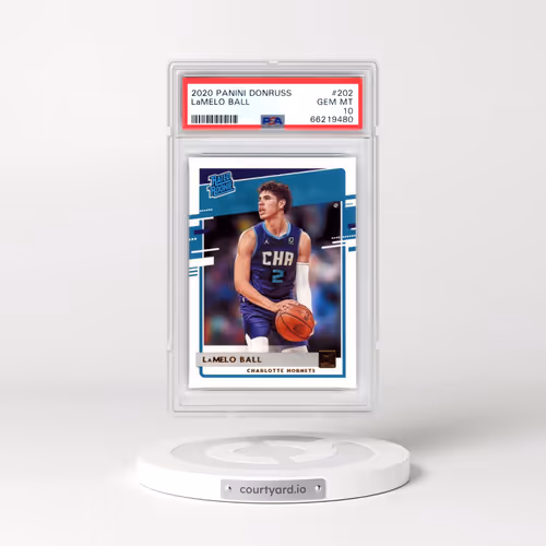 2020 Panini Donruss #202 LaMelo Ball (PSA 10 GEM MINT)