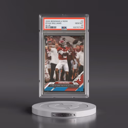 2024 Bowman U Now #2 Ryan Williams - Blue (PSA 10 GEM MINT)