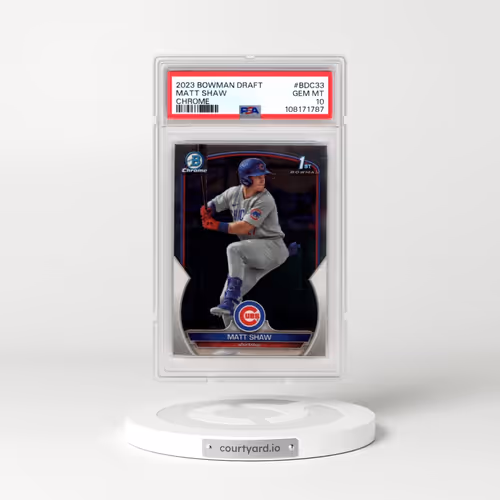 2023 Bowman Draft #BDC33 Matt Shaw - Chrome (PSA 10 GEM MINT)