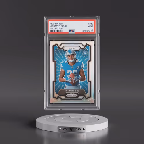 2023 Panini Prizm #313 Jahmyr Gibbs - Variation (PSA 9 MINT)
