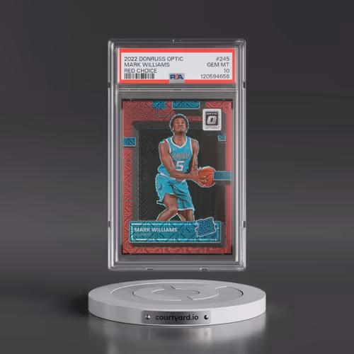 2022 Panini Donruss Optic #245 Mark Williams - Red Choice (PSA 10 GEM MINT)