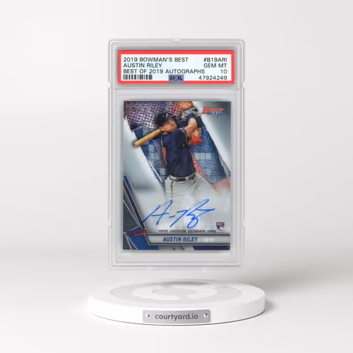 2019 Bowman's Best Best of 2019 Autographs #B19ARI Austin Riley (PSA 10 GEM MINT)