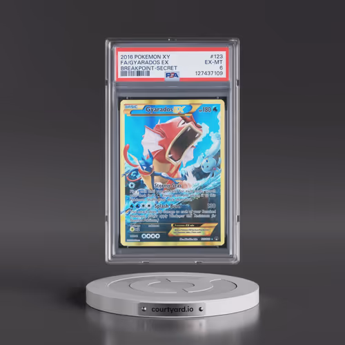 2016 Pokémon XY Breakpoint #123 Gyarados EX - Holo Full Art Secret (PSA 6 EX-MT)
