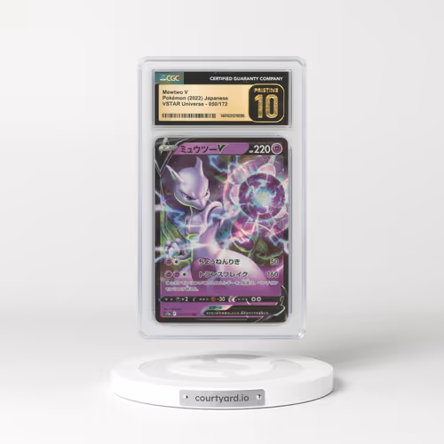 2022 Japanese VSTAR Universe #50 Mewtwo V - Full Art Holo (CGC 10 PRISTINE)