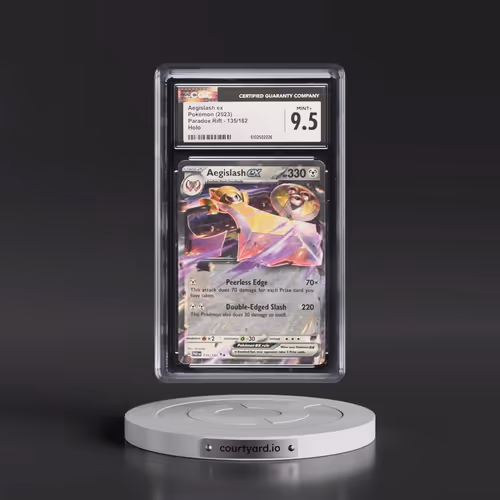 2023 Pokémon Par EN-Paradox Rift #135 Aegislash EX - Holo (CGC 9.5 MINT+)