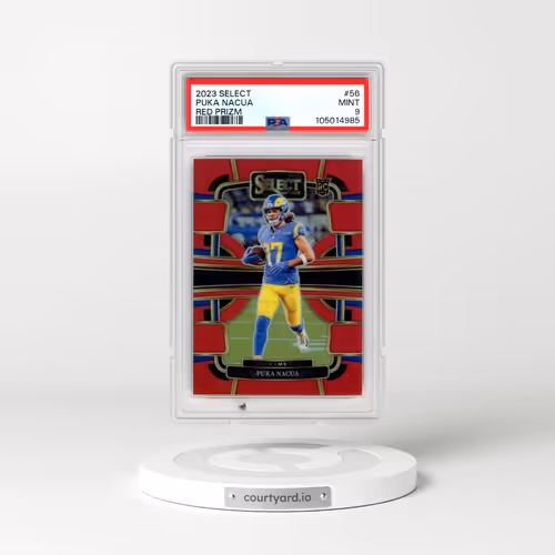 2023 Panini Select #56 Puka Nacua - Red Prizm (PSA 9 MINT)