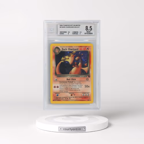 1999 Team Rocket #4 Dark Charizard - Holo (BGS 8.5 NM-MT+)