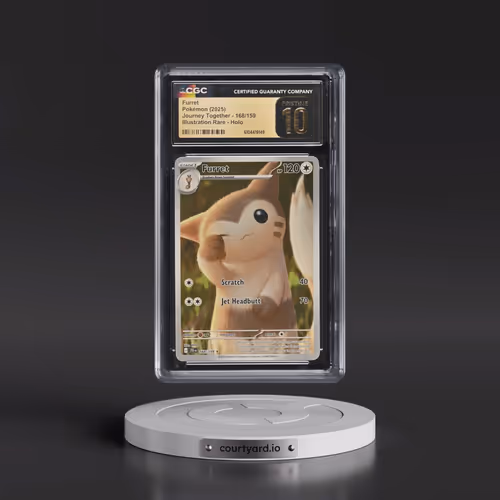 2025 Pokémon Jtg EN-Journey Together #168 Furret - Illustration Rare (CGC 10 PRISTINE)