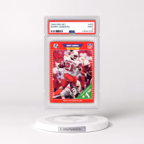 1989 Pro Set #494 Barry Sanders (PSA 9 MINT)