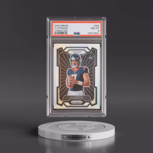 2023 Panini Prizm #302 CJ Stroud - Variation (PSA 8 NM-MT)