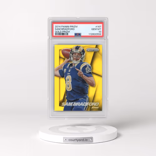 2014 Panini Prizm #167 Sam Bradford - Gold Prizm (PSA 10 GEM MINT)