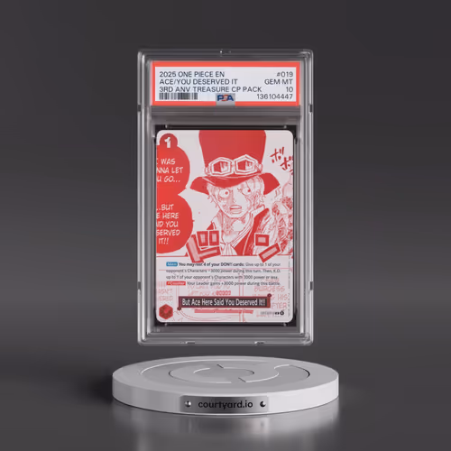 2025 One Piece 3rd Anniversary! One Piece Card Treasure Campaign Pack #019 But Ace Here Said You Des