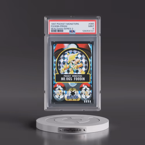 1997 Pocket Monsters Sealdass Series 2 #065 Foodin-Prism (PSA 9 MINT)