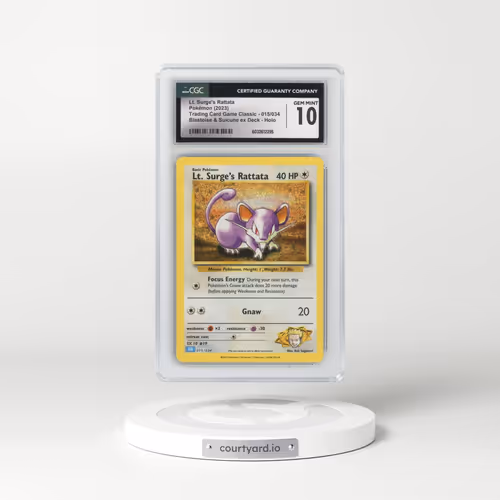 2023 Trading Card Game Classic - CLV, CLC, CLB #015/034 Lt. Surge's Rattata - Blastoise & Suicune ex