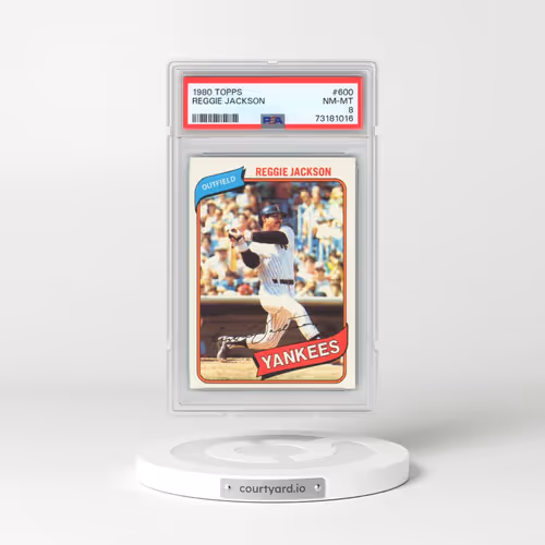 1980 Topps #600 Reggie Jackson (PSA 8 NM-MT)