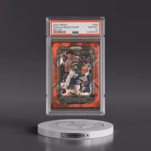 2022 Panini Prizm #268 Marjon Beauchamp - Red Ice (PSA 10 GEM MINT)