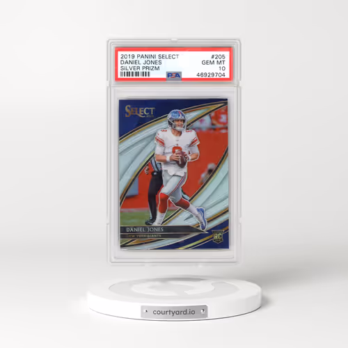 2019 Panini Select #205 Daniel Jones - Silver Prizm (PSA 10 GEM MINT)