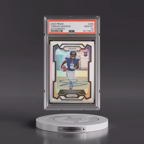 2023 Panini Prizm #368 Jordan Addison - Autograph (PSA 10 GEM MINT)