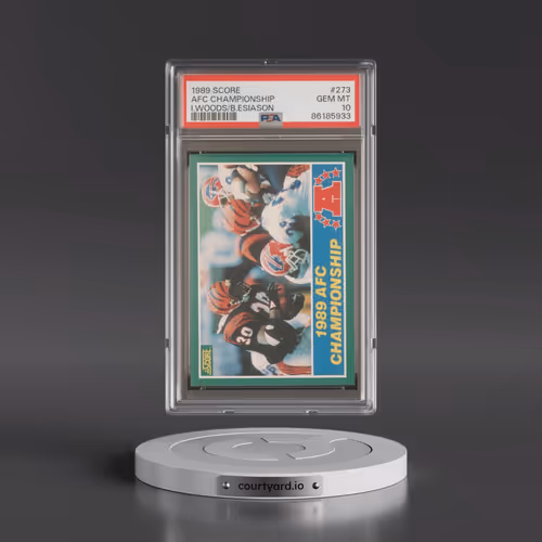 1989 Score #273 AFC Championship - Ickey Woods/Boomer Esiason (PSA 10 GEM MINT)